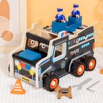 Wooden Toys Factory - OEM Multifunctional Busy Fire Truck