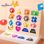Montessori Toys Factory - OEM Hand Scratching Geometry Board