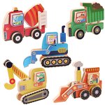 Wooden Toys Factory - OEM High Wooden Button Vehicle Set