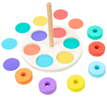 Wooden Toys Factory - OEM Rainbow Column Construction Toy