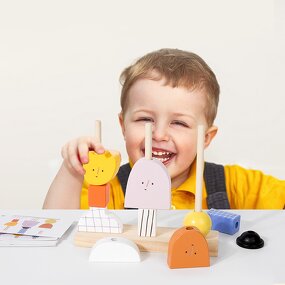 Educational Toys Factory - OEM Geometric Column Building Blocks