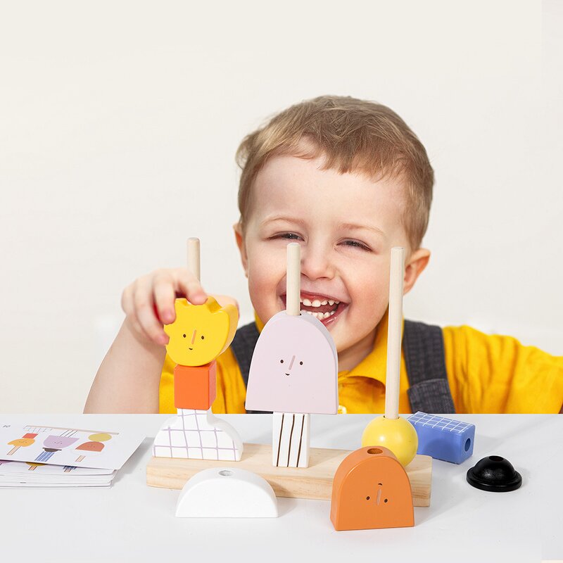 Educational Toys Factory - OEM Geometric Column Building Blocks