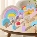 Educational Toys Factory - OEM Rainbow Stacking Geometry