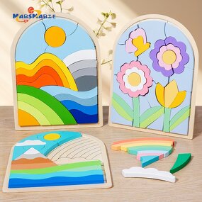 Building Blocks Factory - OEM Flower Puzzle Board DIY