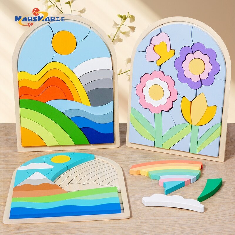 Building Blocks Factory - OEM Flower Puzzle Board DIY