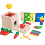Wooden Toys Factory - OEM 5 in 1 Carrot Harvest Game Kit