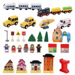 Train Tracks Factory - OEM 108pcs Beech Wood Electric