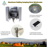 Camping Tool Factory - OEM Folding Aluminum Windscreen