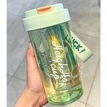 Water Bottles Supplier - Summer Cup Portable Straw Gym Girls Bottle