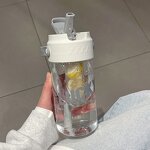 Water Bottles Manufacturer - Large Capacity Handle Straw Cup BPA-Free
