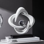 Resin Decor Manufacturer - Abstract Shape Implied Tabletop Wine Cabinet