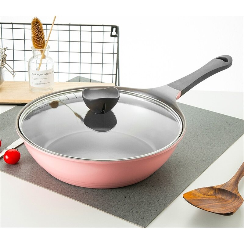 Ceramic Pans Manufacturer - 28cm Deep-Mouth Non-Stick Ceramic Frying Pan