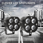 Motorcycle Lights Supplier - ATY 4-Light Clover LED Headlight Fog Lamp