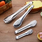 Kitchen Tools Supplier - Salad Tong Stainless Steel Silicone PP Handle