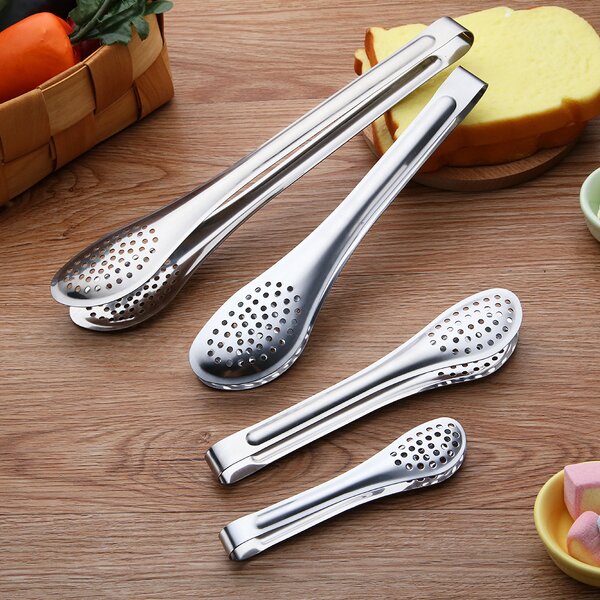 Kitchen Tools Supplier - Salad Tong Stainless Steel Silicone PP Handle
