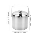 Ice Buckets Manufacturer - 304 Stainless Steel Double Layer with Cover