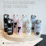 Water Cups Factory - 304 Stainless Steel Cute Transparent Straw Cup
