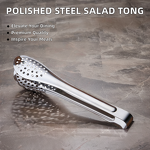 Kitchen Tools Supplier - Salad Tong Stainless Steel Silicone PP Handle