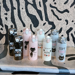 Water Cups Factory - 304 Stainless Steel Cute Transparent Straw Cup