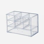 Storage Boxes Supplier - Large Transparent Drawer Stationery Cosmetics Box