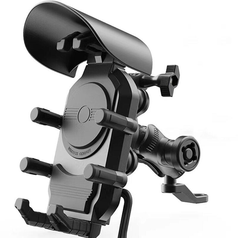 Motorcycle Phone Mounts Manufacturer - 2025 Wireless Charging Shock Absorption