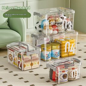 Storage Bins Manufacturer - Large Transparent Portable Folding Storage Box