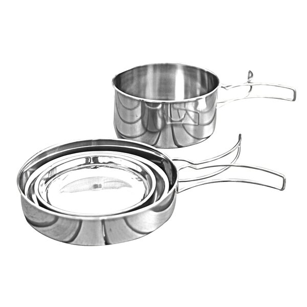 Camping Cookware Factory - 8-Piece Stainless Steel Outdoor Picnic Set