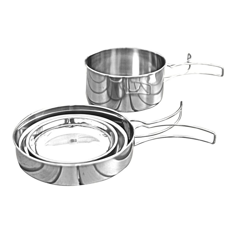 Camping Cookware Factory - 8-Piece Stainless Steel Outdoor Picnic Set