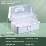 Storage Boxes Factory - Three-Layer Portable Folding Toolbox PP Versatile