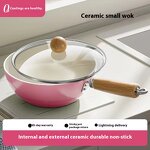 Ceramic Pots Supplier - Small Non-Stick Wok Gas Stove Lid Baby Pot