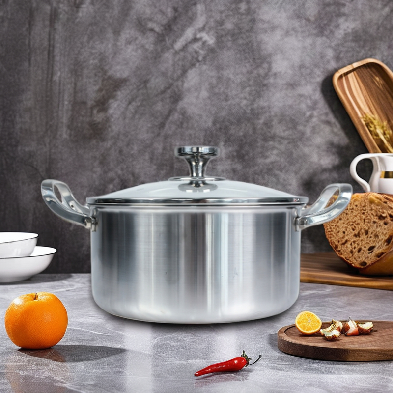 Soup Pots Factory - 304 Stainless Steel Induction Gas Lid Classic