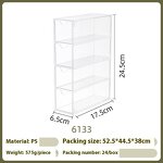 Storage Boxes Supplier - Large Transparent Drawer Stationery Cosmetics Box