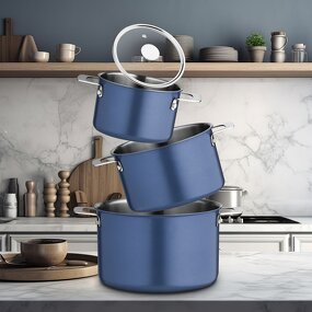 Soup Pots Supplier - Thickened Rust Steel Instant Noodles Pot Set