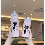 Water Cups Factory - 304 Stainless Steel Cute Transparent Straw Cup