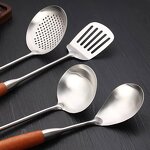 Kitchen Utensils Supplier - Stainless Steel Spoon Colander Spatula Set