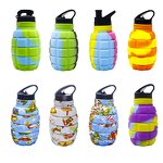 Water Bottles Factory - Creative Collapsible Silicone Kettle Sports Logo