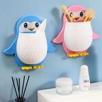 Storage Organizer Supplier - Penguin Shelf Sink Makeup Brush Storage Box