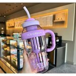 Water Bottles Factory - Portable Cup with Handle Strainer Tea Coffee