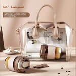 Travel Mugs Supplier - Portable Double Drink Straw Cup Handmade Gift