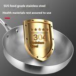 Woks Factory - 304 Stainless Steel Induction Non-Coated Special Pan
