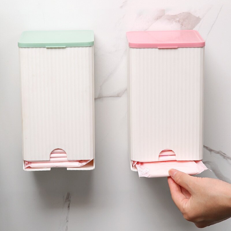 Bathroom Storage Manufacturer - Wall-mounted Tampon Box Dustproof Cover