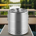 BBQ Grills Factory - Stainless Steel Smokeless Mini Hanging Smoker