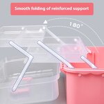 Storage Boxes Factory - Three-Layer Portable Folding Toolbox PP Versatile