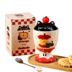 Ceramic Mugs Supplier - Eco-friendly Cat Apple Goblet Mug Dishwasher