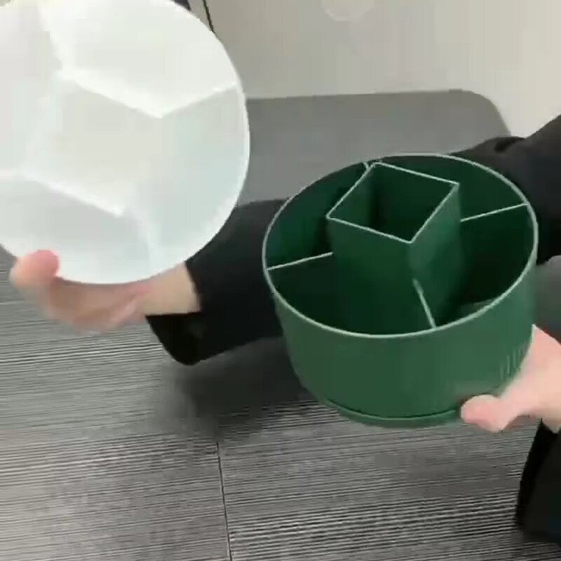 Makeup Organizer Manufacturer - Rotating Storage Box Makeup Brush Container