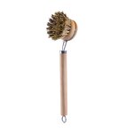Pot Brushes Supplier - Horsehair Replaceable Long Handle Natural Sisal