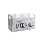 Kitchen Organizer Supplier - Wooden Multi-Cell Knife Fork Spoon Organizer