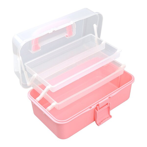 Storage Boxes Factory - Three-Layer Portable Folding Toolbox PP Versatile
