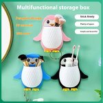 Storage Organizer Supplier - Penguin Shelf Sink Makeup Brush Storage Box