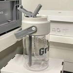 Water Bottles Manufacturer - Large Capacity Handle Straw Cup BPA-Free